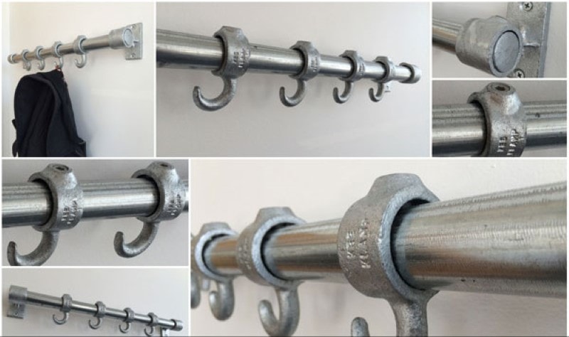 diy industrial pipe coat rack in 10 steps