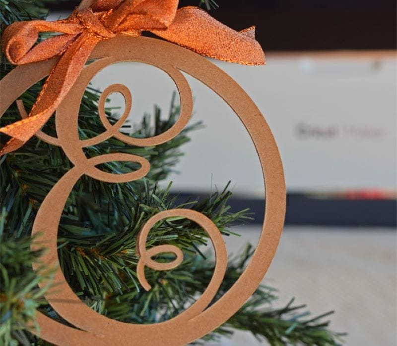 diy letter christmas ornament