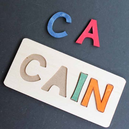 diy name puzzle with a cricut maker