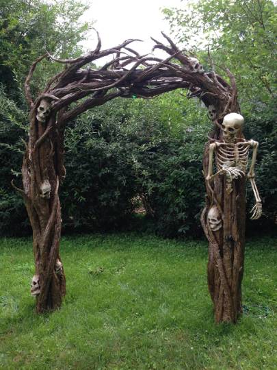 diy noodle root arch