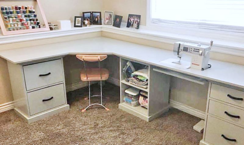 diy office corner desktop plans