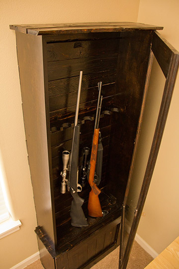 diy pallet gun cabinet