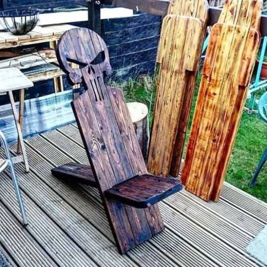 diy pallet viking chairs