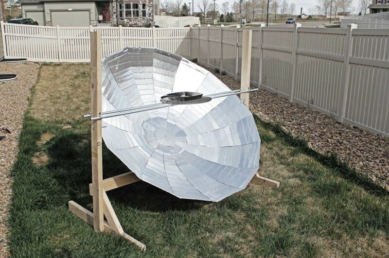 diy parabolic solar cooker