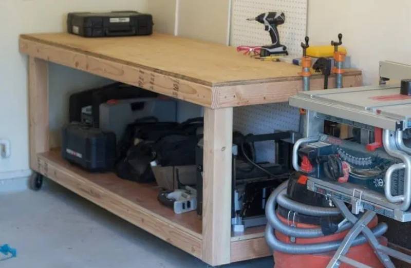 diy rolling workbench