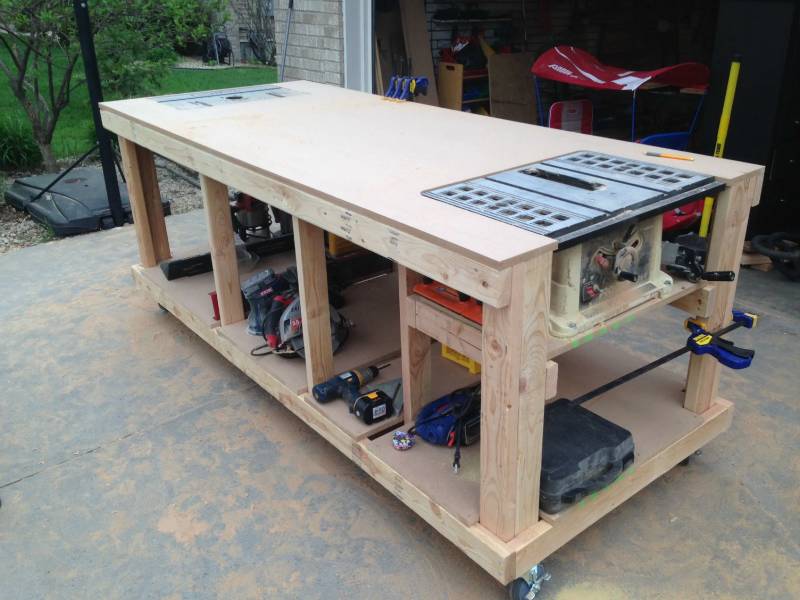 diy rolling workbench