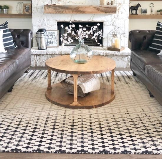 diy round coffee table