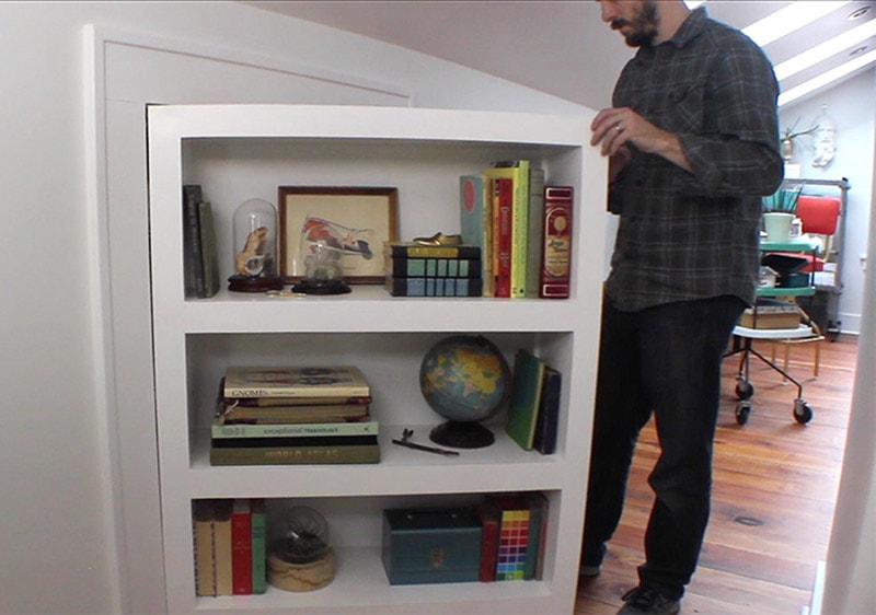 diy secret door with bookcase