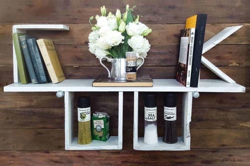 diy shelf for an amazing cook