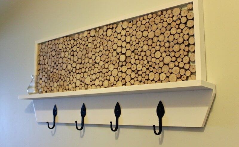 diy tree branch coat rack