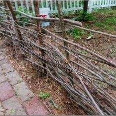 diy wattle cheap garden fence