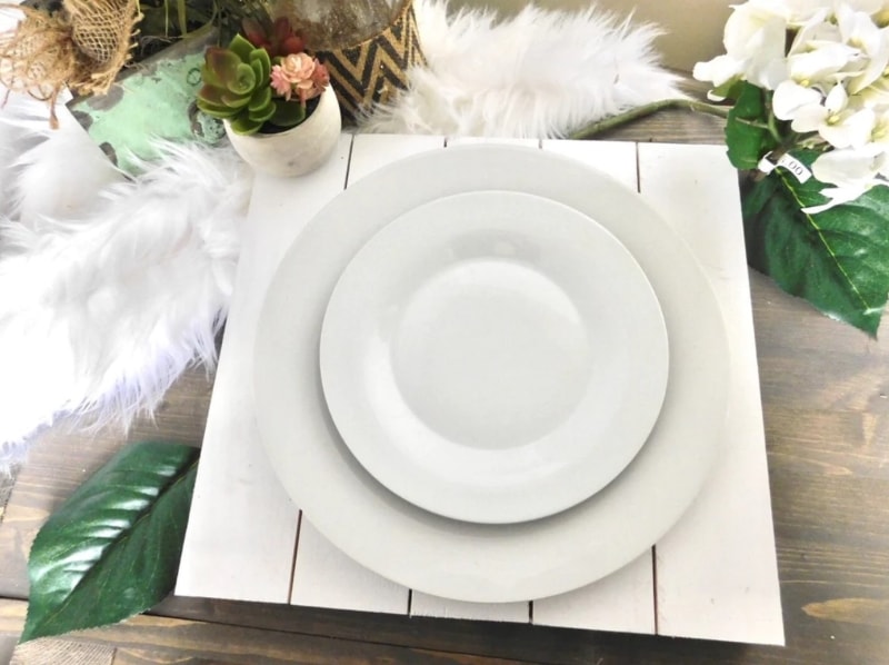 diy wooden shiplap placemats