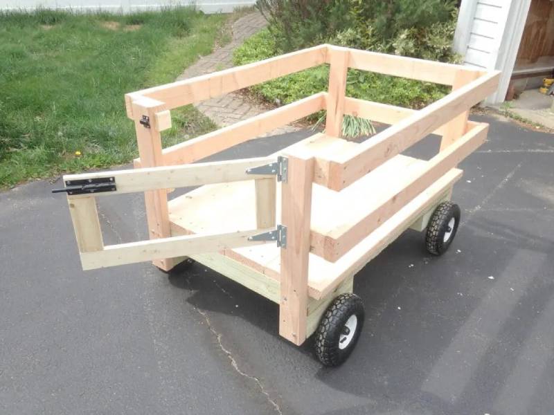 diy yard utility cart