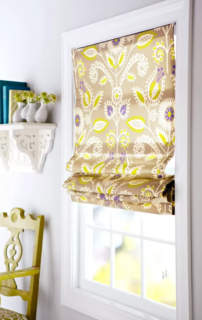 How to Make DIY Roman Shades with Blinds