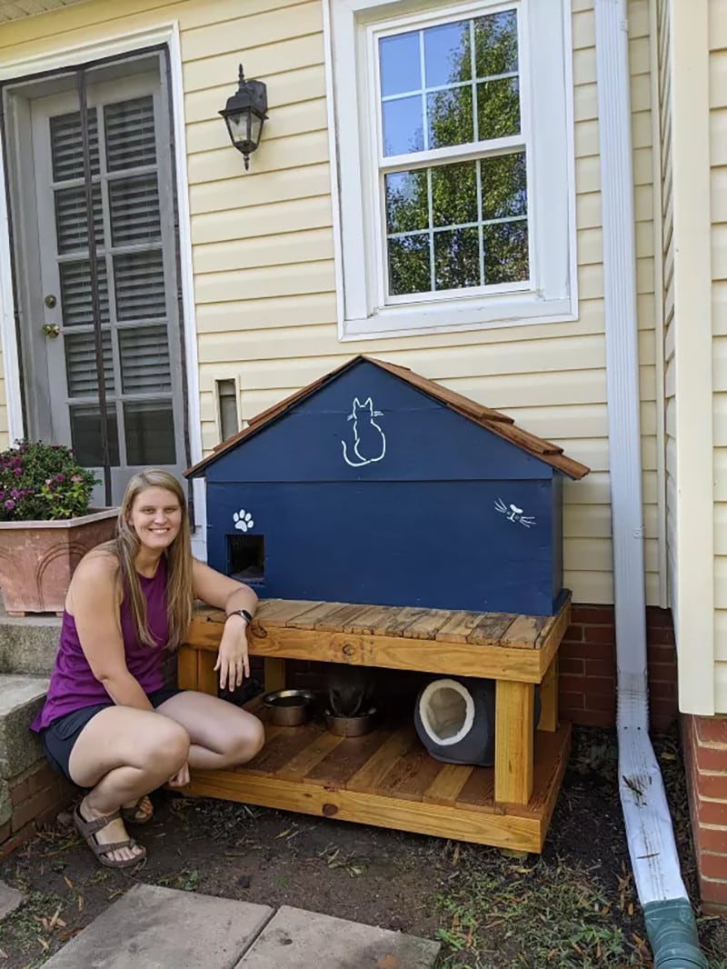15 DIY Outdoor Cat House Plan