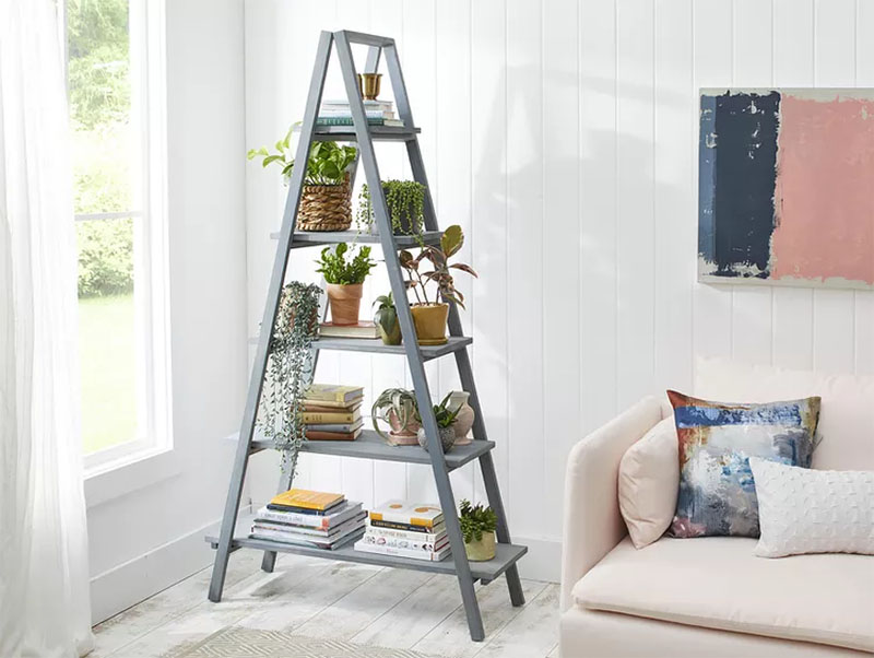 A Frame Ladder Shelf