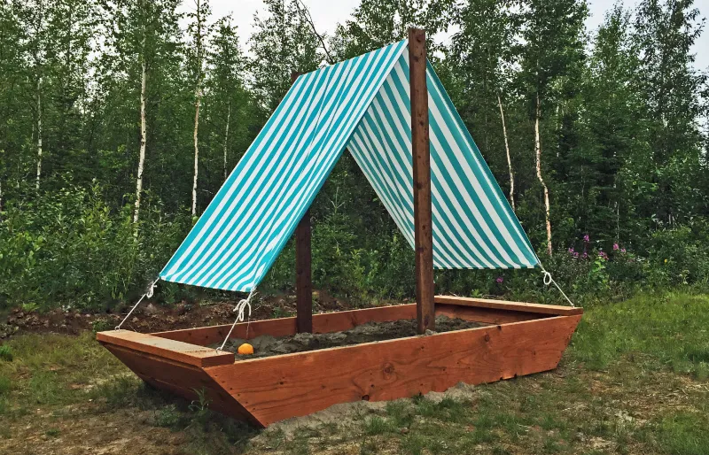 Boat Sandpit from Ana White