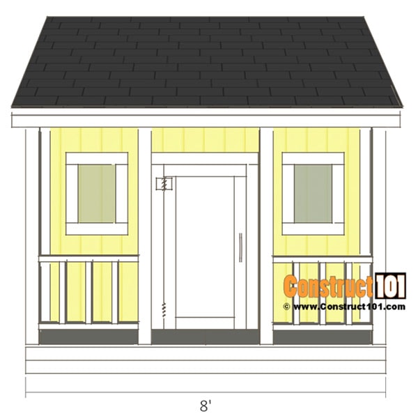 Classic Kids Playhouse with Porch