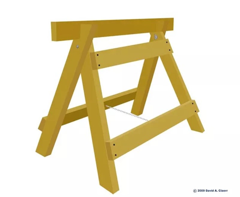 DIY Folding Sawhorse Plans