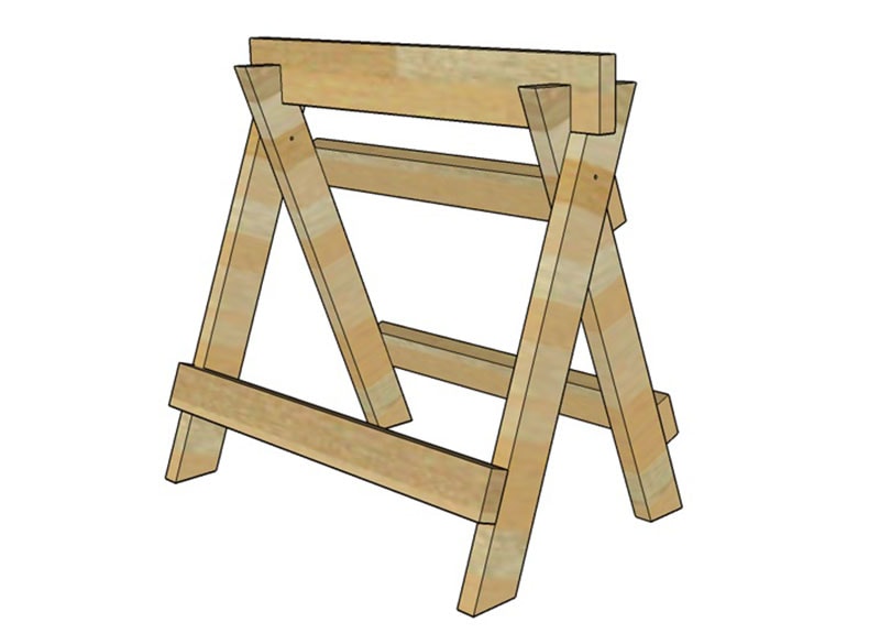 DIY Folding Sawhorse Plans
