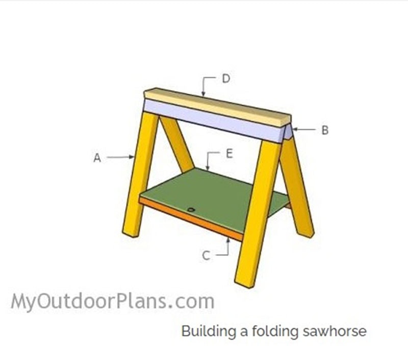DIY Folding Sawhorse Plans