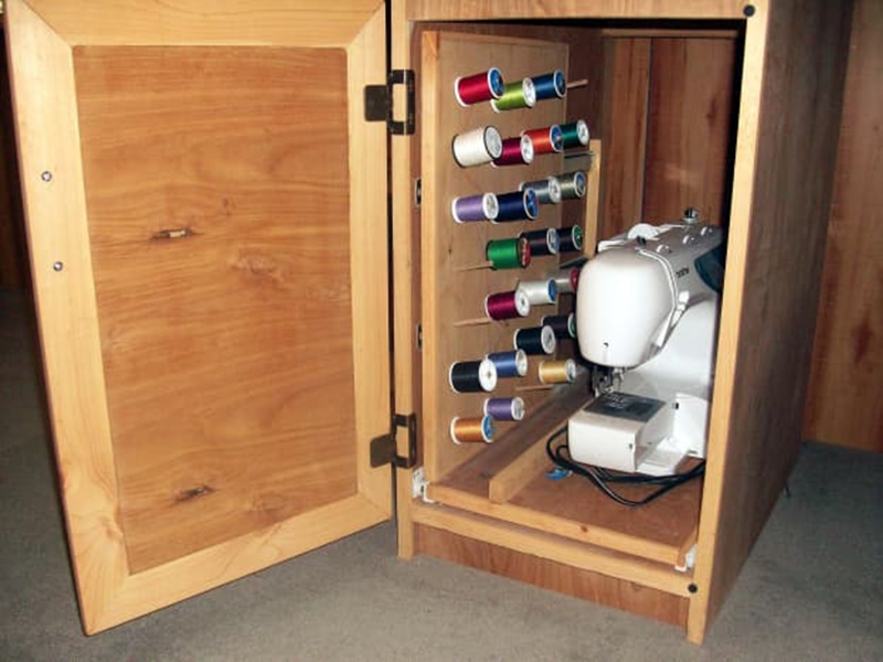 DIY Sewing Machine Cabinets
