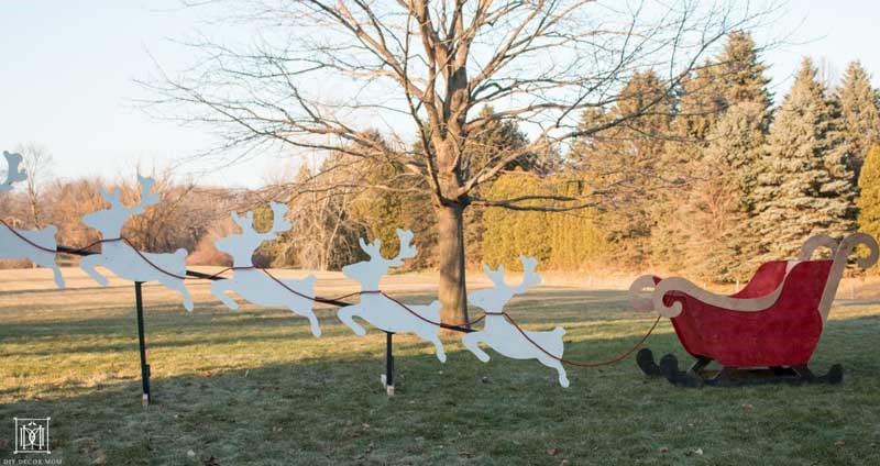 DIY outdoor christmas decoration