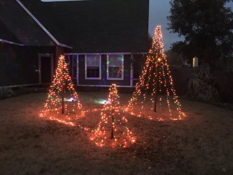 DIY outdoor christmas decoration