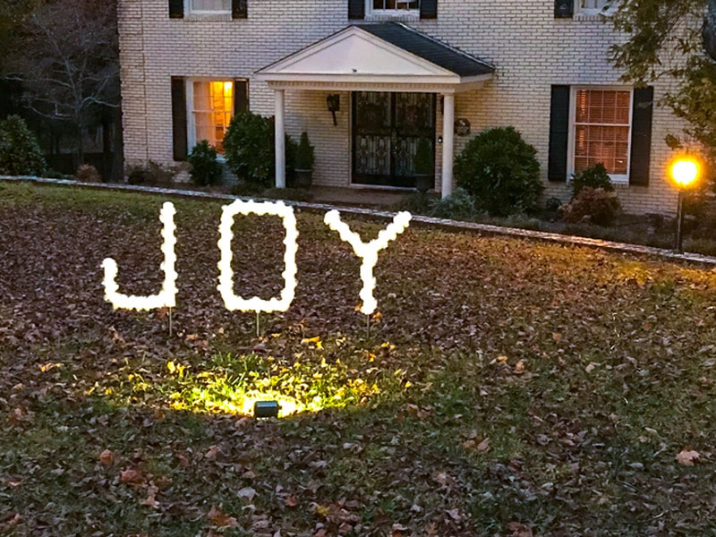 DIY outdoor christmas decoration