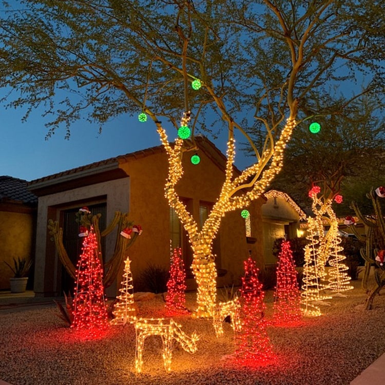 DIY outdoor christmas decoration