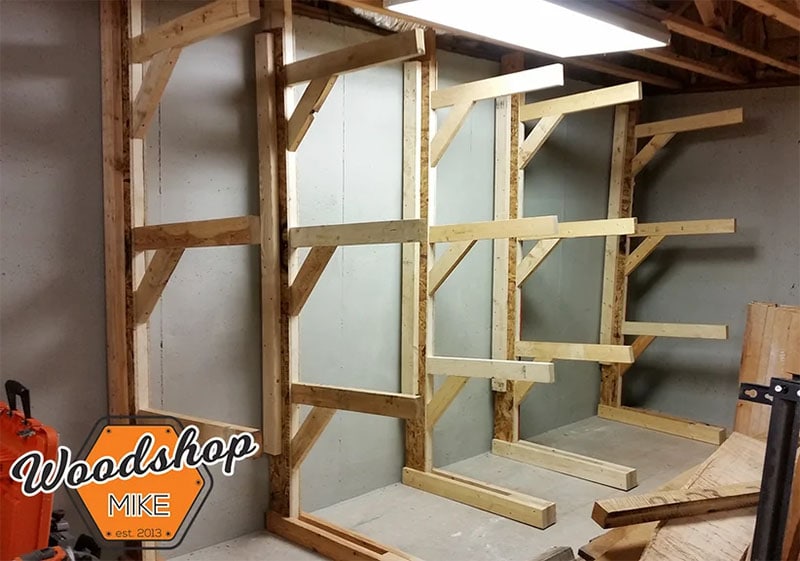 Free-Standing Lumber Rack