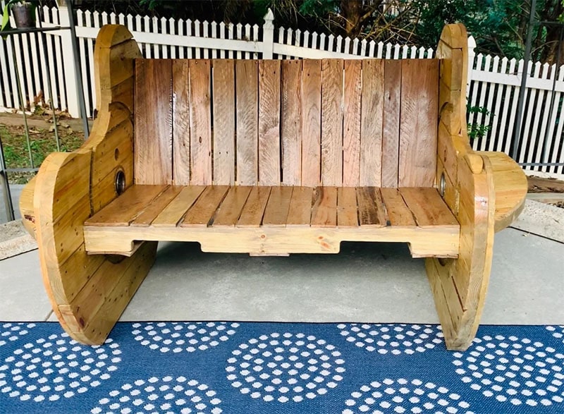 Industrial Cable Spool Bench