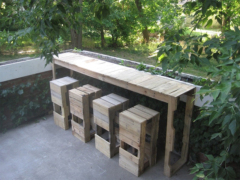 Pallet Bench Bar