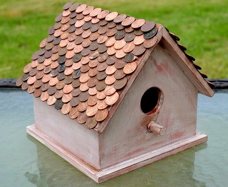 Penny Roof DIY Birdhouse