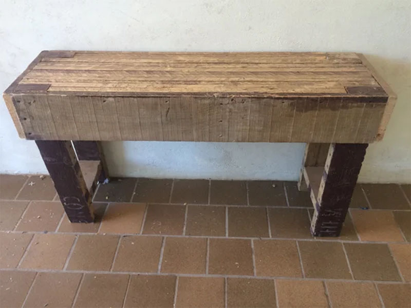 Rustic Pallet Bench