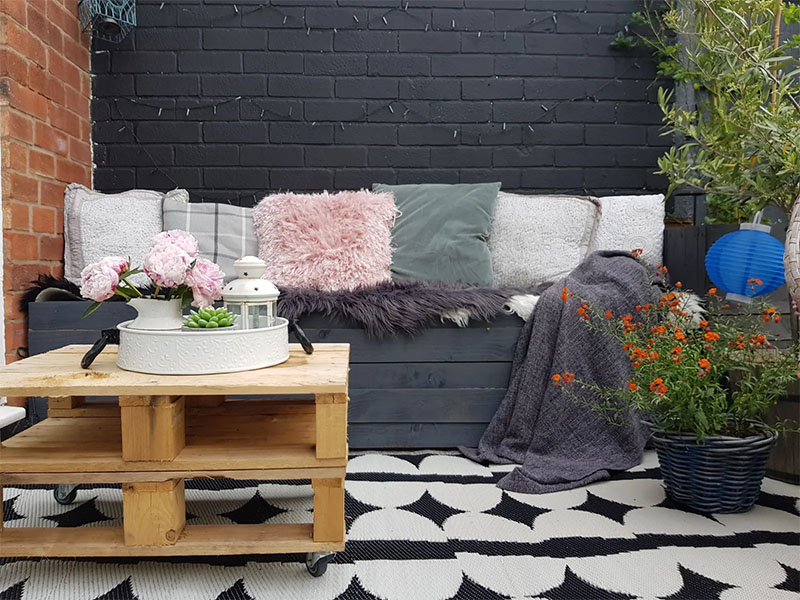 Rustic Patio Bench