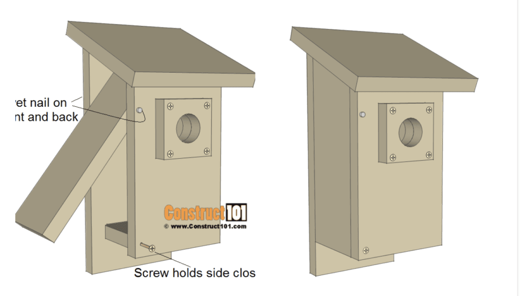 Simple but Stellar Bluebird House by Construct 101 