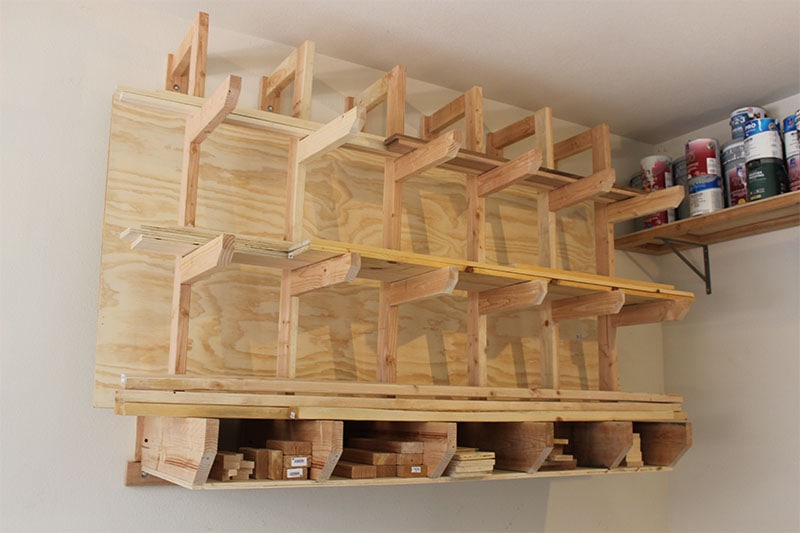 Wall-Mount Lumber Rack