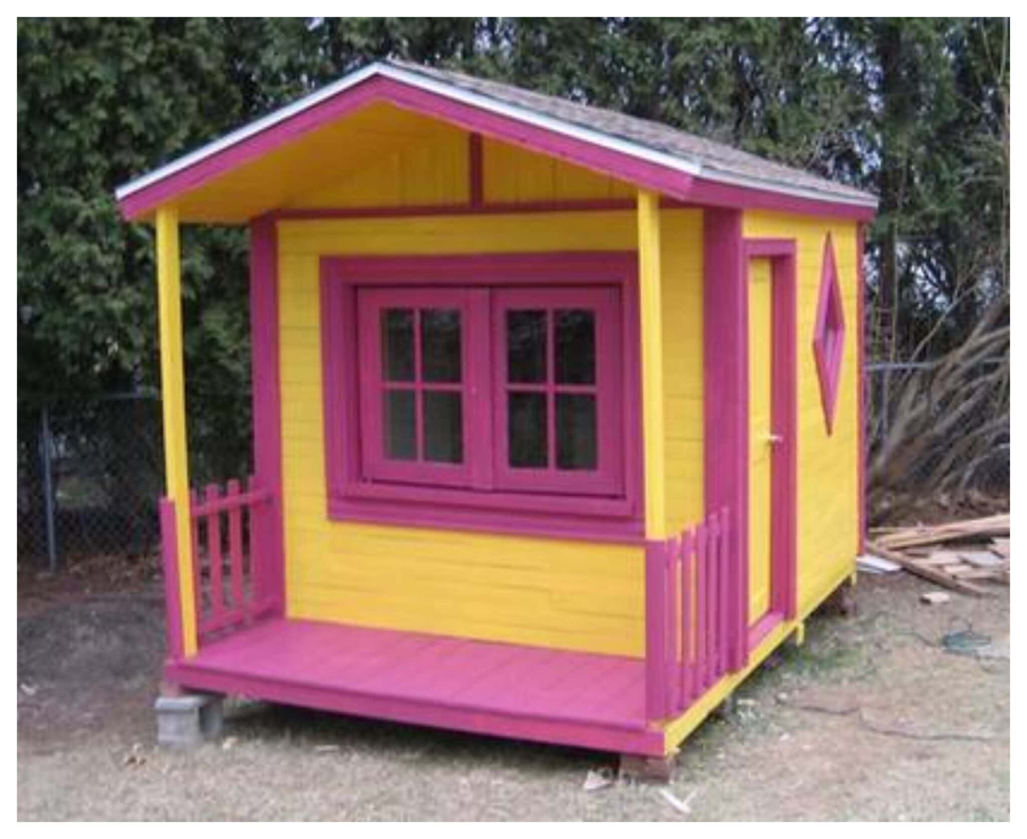 Awesome DIY Pallet Playhouse by project the owner builder network