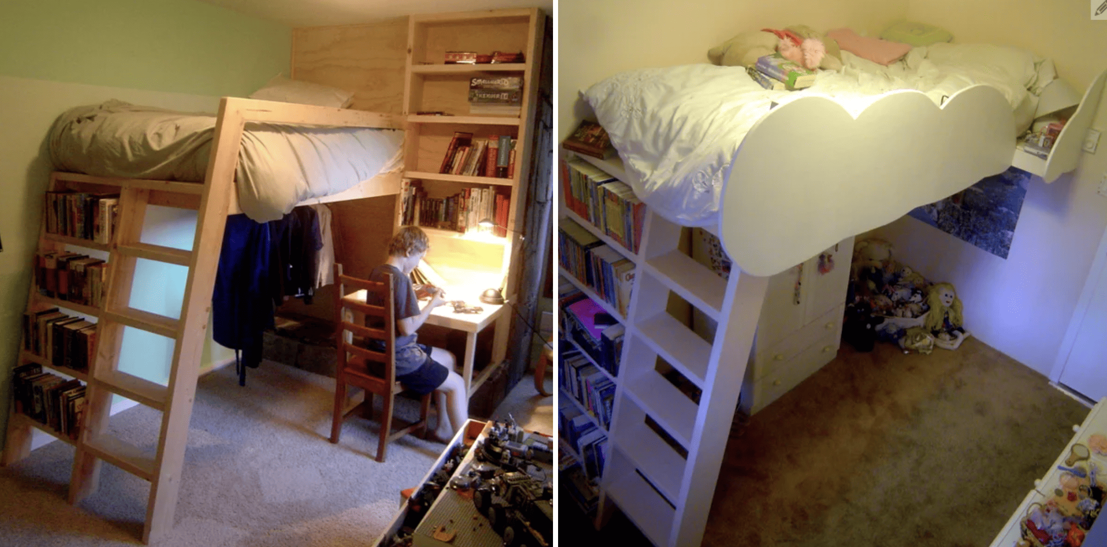 Bookshelf Bunk Bed Ladder by Instructables