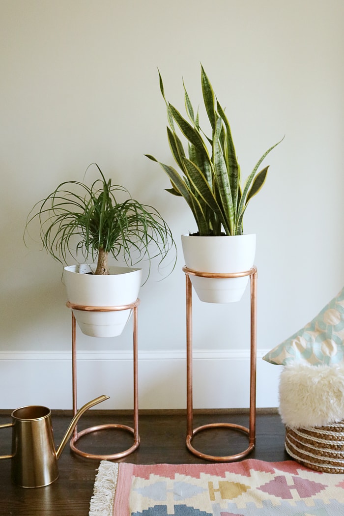 Copper Round Plant Stand from Darling Darleen