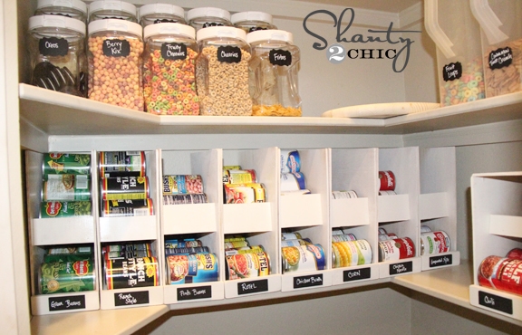 DIY Can Organizer for Cupboard by shanty 2 chic