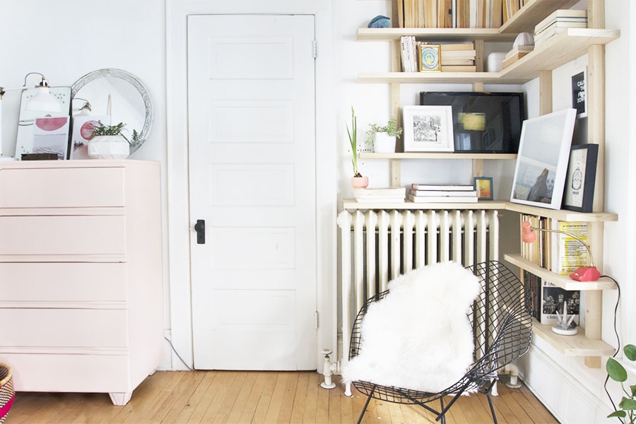 DIY Corner shelves