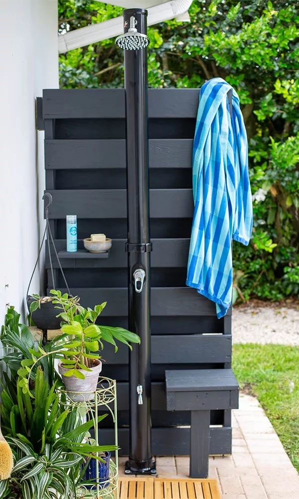 DIY Modern Outdoor Shower by National Hardware