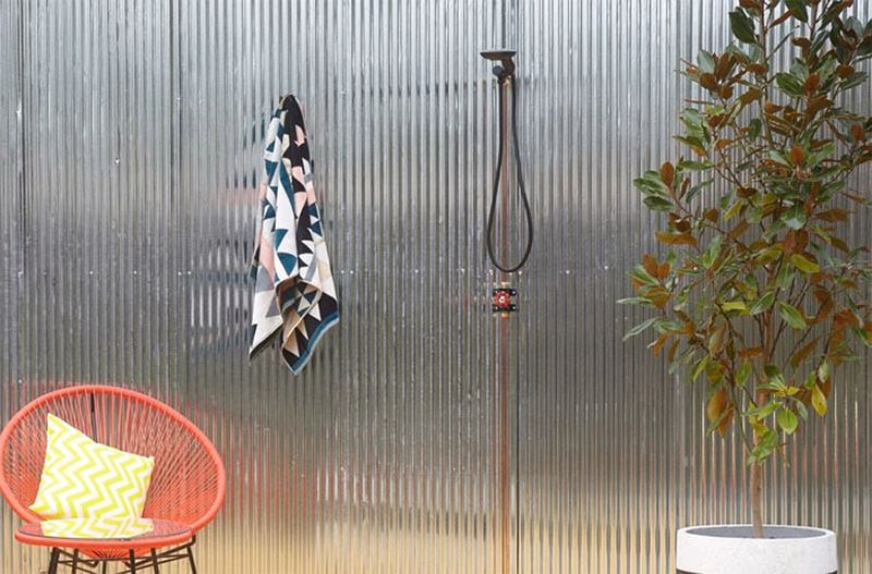 DIY Outdoor Copper Shower by Bunnings