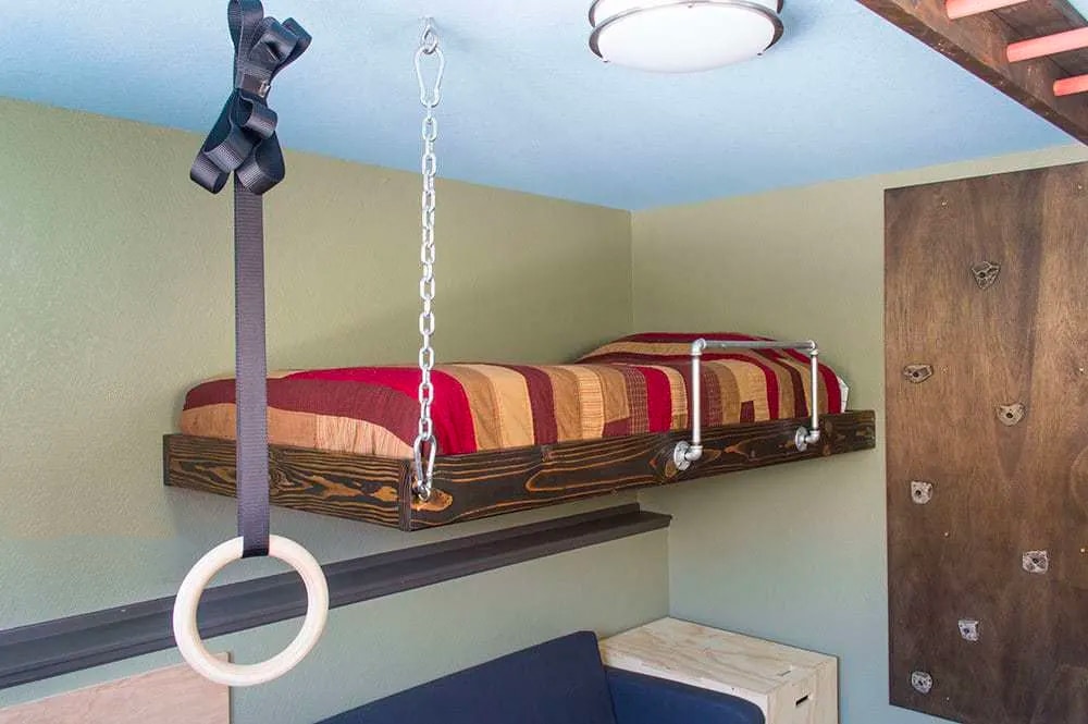 DIY Suspended Loft Bed by Buckhorn Cliffs