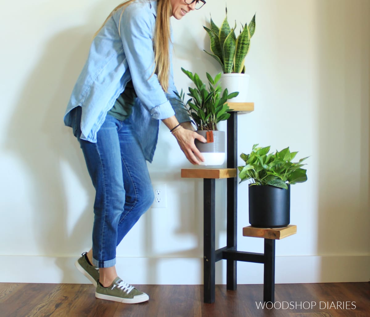 DIY Tiered Plant Stand from Woodshop Diaries