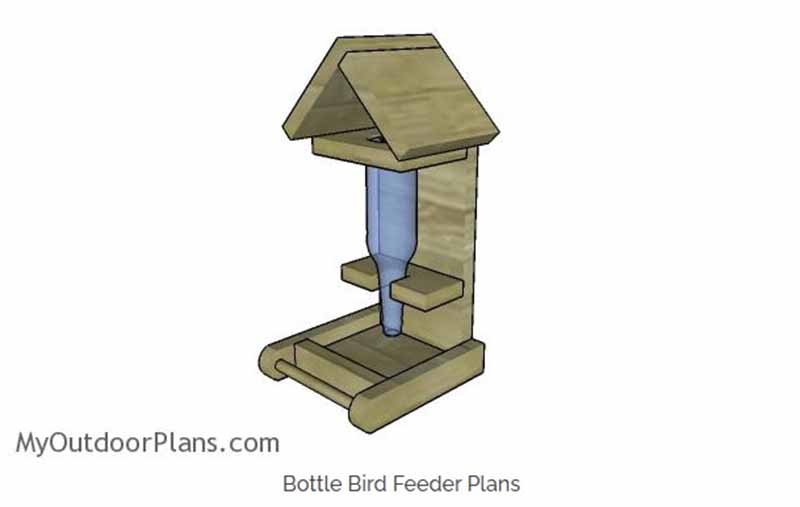 DIY Wine Bottle Bird Feeder