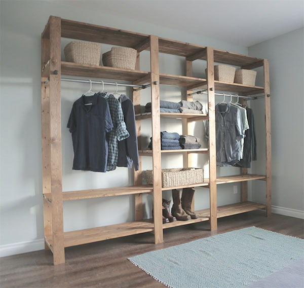 Freestanding DIY Closet Organizer from Ana White