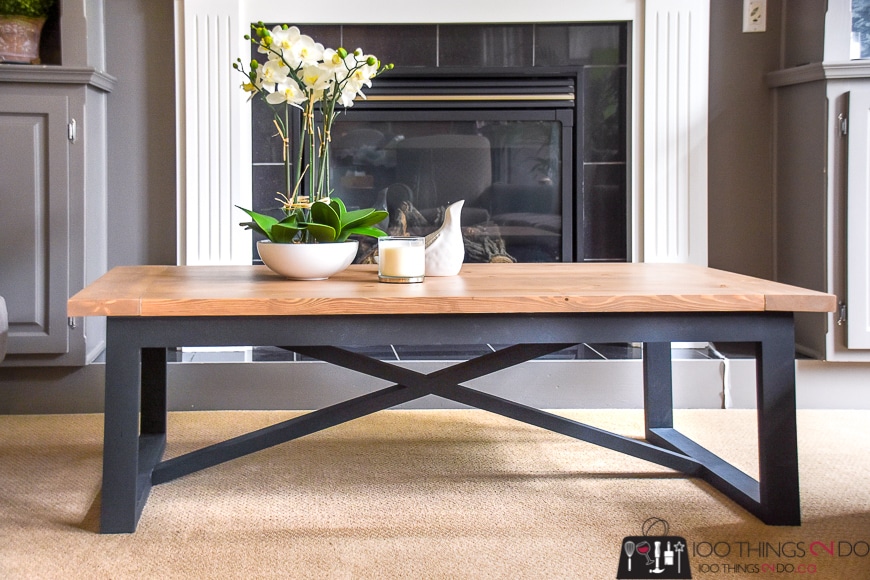 Industrial Farmhouse Coffee Table by Jen wood house